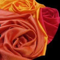 Tessuto Lycra arancio
