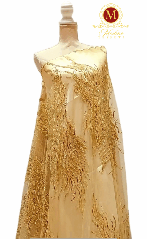 Tessuto ricamato in oro - immagine 2